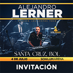 ALEJANDRO LERNER - SANTA CRUZ - INVITACIÓN