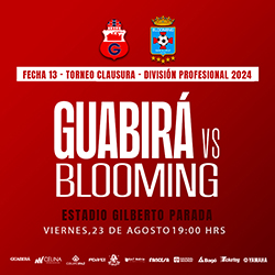 CLAUSURA 2024 FECHA 13 GUABIRÁ VS BLOOMING