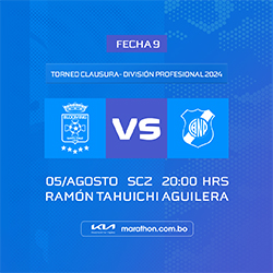 CLAUSURA 2024 FECHA 9 BLOOMING VS NACIONAL POTOSI