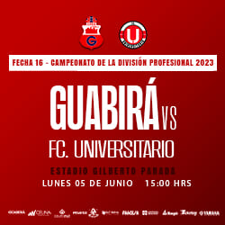 FECHA 16 GUABIRA VS FC. UNIVERSITARIO
