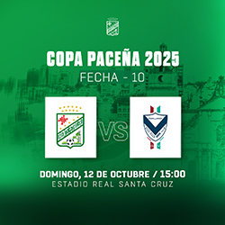 COPA PACEÑA FECHA 10 ORIENTE PETROLERO VS GV SAN JOSE