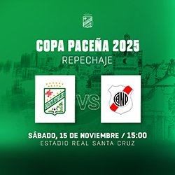 COPA PACEÑA REPECHAJE ORIENTE PETROLERO VS NACIONAL POTOSI