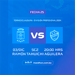 CLAUSURA 2024 FECHA 25 BLOOMING VS AURORA