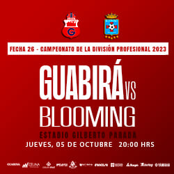 FECHA 26 GUABIRA VS BLOOMING