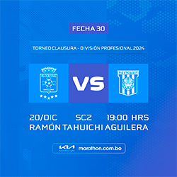 CLAUSURA 2024 FECHA 30 BLOOMING VS THE STRONGEST