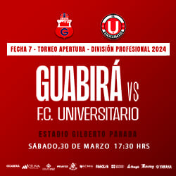 APERTURA 2024 FECHA 7 GUABIRA VS FC UNIVERSITARIO