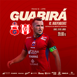 LIGA 2025 FECHA 12 GUABIRA VS INDEPENDIENTE