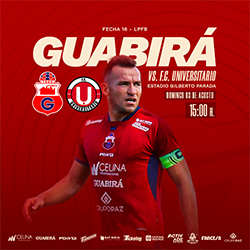 LIGA 2025 FECHA 16 GUABIRA VS FC UNIVERSITARIO
