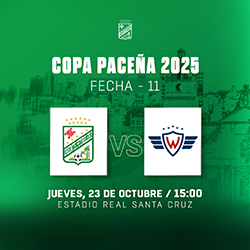 COPA PACEÑA FECHA 11 ORIENTE PETROLERO VS WILSTERMANN