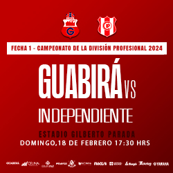 APERTURA 2024 FECHA 1 GUABIRA VS INDEPENDIENTE