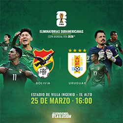 BOLIVIA VS URUGUAY JORNADA 14